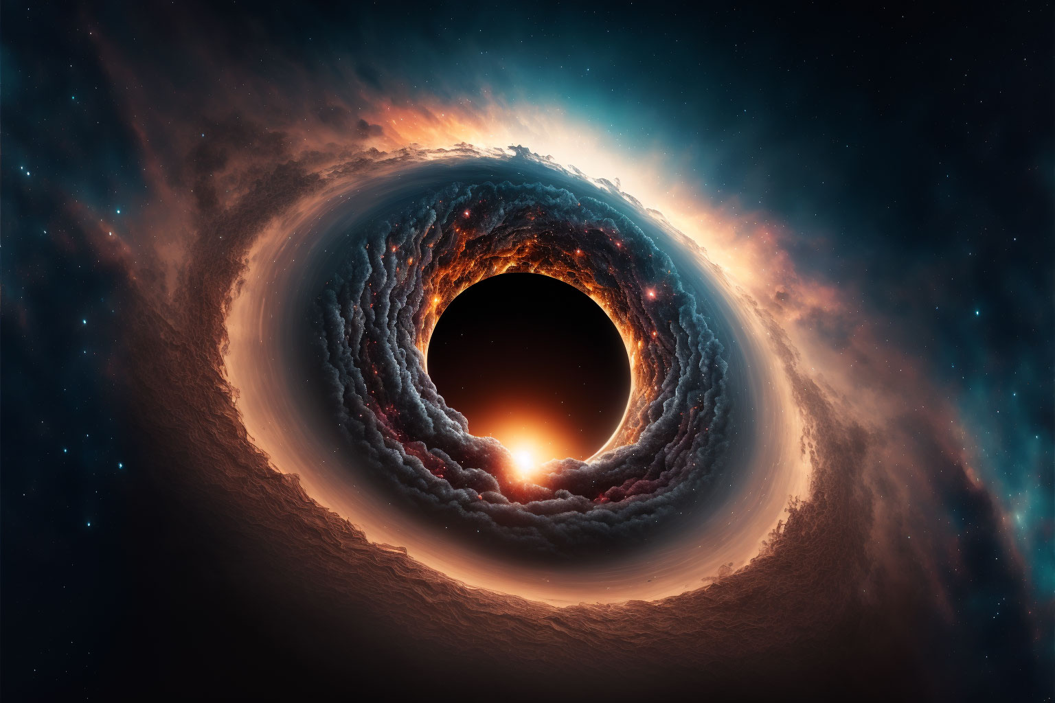 Black Hole exploring the Center of the Milky Way Glaxy