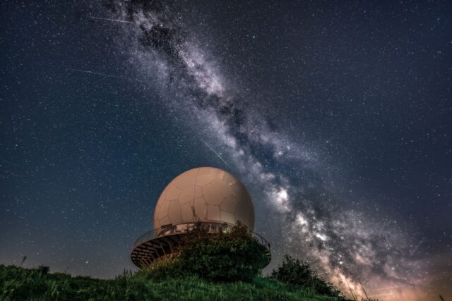 Milky Way above the Wasserkuppe in Sternenpark Rhön,