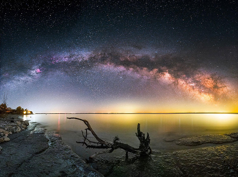 Milky Way over Lake Ontario, Canada